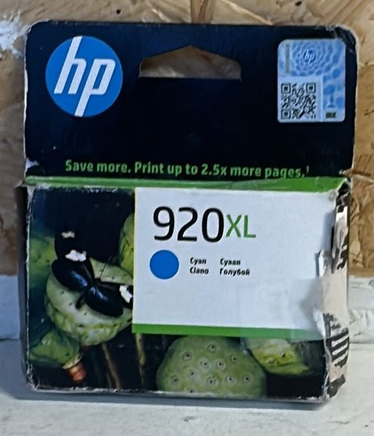 HP CD972AE 920XL High Yield Original Ink Cartridge, Cyan, Single Pack