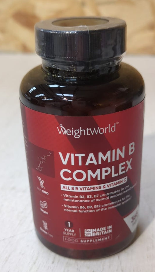 WeightWorld Vitamin B Complex High Strength 150mg 365 Vegan Tablets